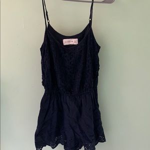 Cute crochet detail romper